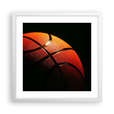 Produktbild von Gerahmtes Poster - Weißer Rahmen - Basketball Spiel Sport - 40x40 cm - Wand Bild - Wanddeko - Wandbilder - Kunstposter - Wandposter - Bilderrahmen - Bilder - Kunstdruck - Wandbild - P2WAC40x40-2225