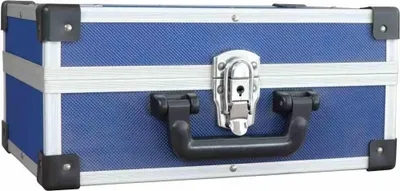 Produktbild von Alu-Werkzeugkoffer blau 33 x 23 x 15 cm