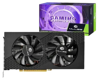 Image de Carte graphique, 8 Go de mémoire GDDR6, système de refroidissement à double ventilateur, RX 6600M 8 Go