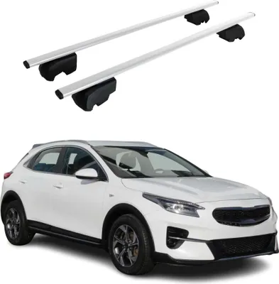 Zdjęcie produktu dla Poprzeczne relingi dachowe do Kia Xceed 2019–2023, kolor srebrny, homologacja ABE