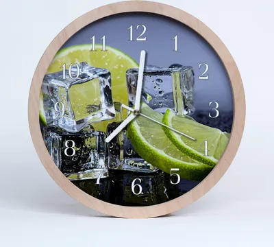 Produktbild von Holzuhr 20fi cm wanduhr - Zitrusfrucht