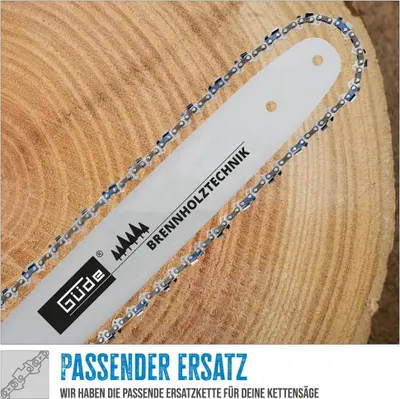 Güde Universal Sägekette Ersatzkette GEK 78 x 1,5 x 0,325 Zoll für Kettensägen Kette Schwert Forst Holz schneiden Ersatzteil Zubehör Brennholz Kaminholz 336512 95023 4015671969569 248042 Stabilo-Fachmarkt.de