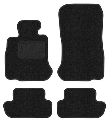 Image de Tapis de sol en moquette pour BMW 6 F13 2011-2018 (coupé) – jeu 4 pièces, anthracite, sur mesure – Wielganizator ANTHRA