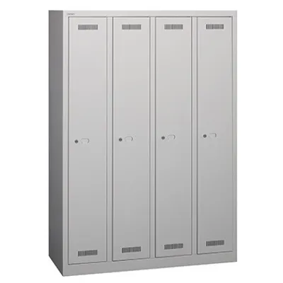 Produktbild von BISLEY Kleiderspind MonoBloc Maße: 118,3 x 170 x 50 cm (B x H x T) Anzahl der Abteile: 4 Abteile