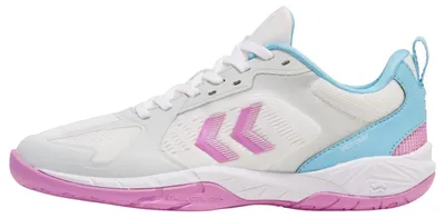 Produktbild von Hummel Speed Court Sportschuhe Hallenschuhe weiß/pink/blau 228236-3580, Schuhgröße:49 EU