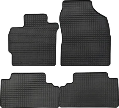 Produktbild von für Toyota Auris ab 02/2007-12/2012 Passform PETEX Gummimatten 4-teilig schwarz Allwettermatten Gummifußmatten