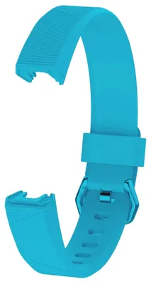 Produktbild von By Qubix passend für Fitbit Alta HR Silikonarmband mit Schnalle - Größe: Large - Meerblau