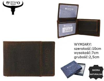 Zdjęcie produktu dla Mały, Skórzany Portfel Męski Bez Zapięcia Lumarko!