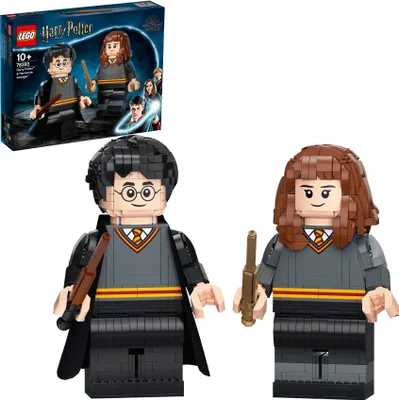 Produktbild von LEGO 76393 Harry Potter Harry Potter & Hermine Granger Figuren, Zimmer-Deko und Fanartikel