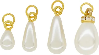 Produktbild von Tropfen-Charm, 4 Stück Gold