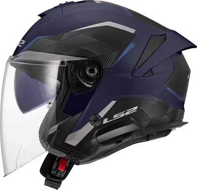 Produktbild von LS2 OF618 Verso II Air Jethelm, blau matt, M (57/58)