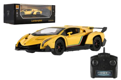 Obrázek produktu pro Auto RC Lamborghini plast 20cm 2,4GHz na dálk. ovládání na baterie se světlem v krabici 29x11x14cm