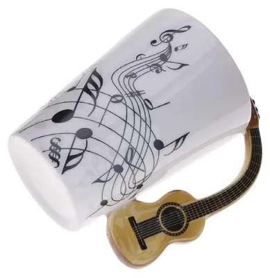 Produktbild von Kaffeetasse Keramik mit Gitarrenhenkel 280 ml