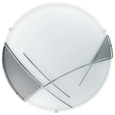 Zdjęcie produktu dla Eglo 89758 Raya lampa ścienna / sufitowa E27 stal biały chrom srebrny