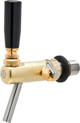 Produktbild von Raffeiner Junior Edelstahl Zapfhahn Kompensatorhahn Schankhahn Gold matt 55 mm