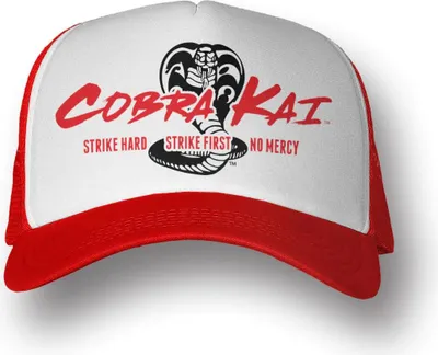 Obrázok produktu pre Cobra Kai Baseball Cap Snapback - Trucker Cap (červená/biela)