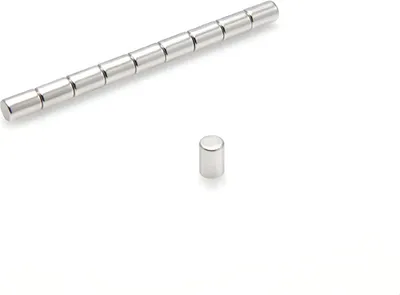 Produktbild von Neodym Magnete 4 x 6 mm 100 Stück  mm N38, Extrem stark, Magnettafeln, Kühlschränke, Whiteboards, DIY