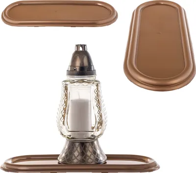 Immagine prodotto di KADAX Portacandele ovale 40 x 16 cm, oro
