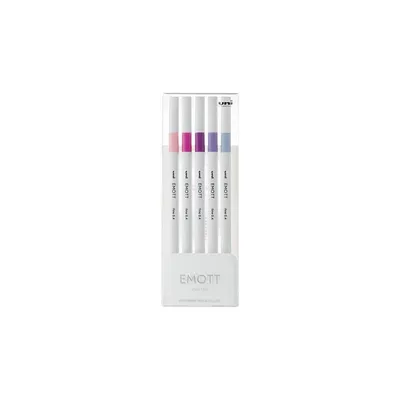 Produktbild von Uni-Ball EMOTT No.7, 5 Stück(e), Blau, Lila, Violett, Rose, Violett, Gemischte Farben