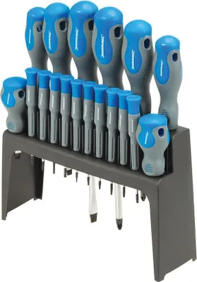 Produktbild von Weichgriff Schraubendreher Set 18-tlg. mit Halterung