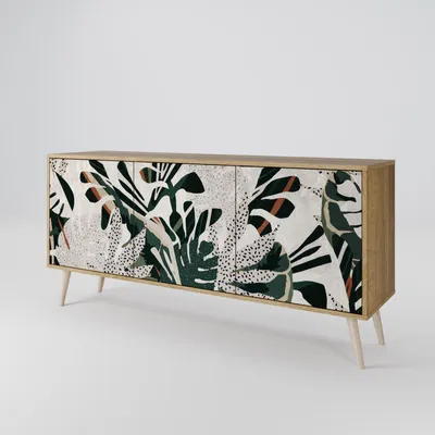 Immagine prodotto di Spacerebels cassettiera a 3 ante - credenza cassettiera - credenza alta - mobile armadio - soggiorno camera da letto - 57,5×164,5×42 (HxLxP)