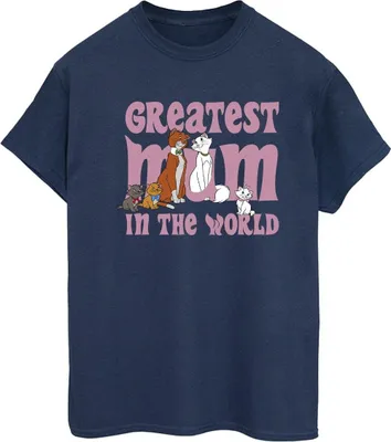 Produktbild von Disney - "The Aristocats Greatest Mum" T-Shirt für Damen BI10464 (S) (Marineblau)