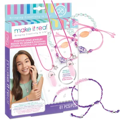 Produktbild von Make It Real Kreativ-Kit Armbänder Schmuck Positive Gems