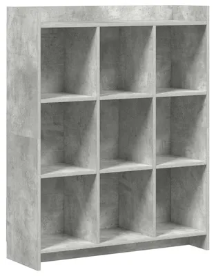 Produktbild von vidaXL Bücherregal Beton Grau 87,5 x 30 x 111 cm Holzwerkstoff