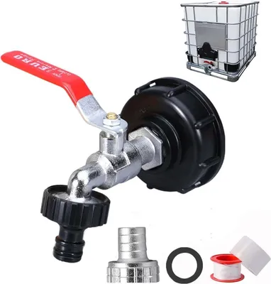 Image de IBC Tank Accessoires 1000l Robinet de vidange Tonneau d'eau de pluie AdaptateurIKEA