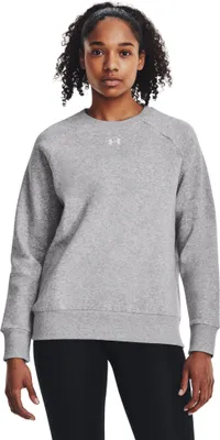 Produktbild von Under Armour Ua Rival Fleece Crew-Sweatshirt in Grau 1379508-012__LG