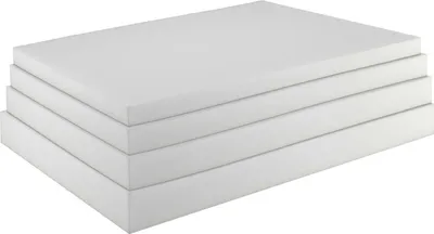 A stack of white foam sheets.