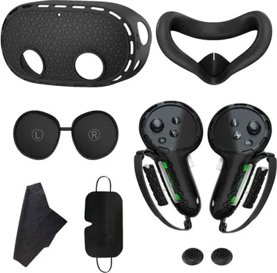Produktbild von VR-Zubehörset – Kompatibel mit Meta Quest 3 – 7-teiliges Set – Premium-Silikon – Schützend und komfortabel