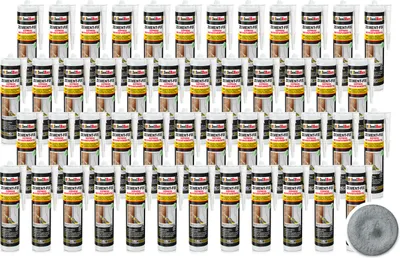 Produktbild von Isolbau Zement-Fix 48 x 300 ml Betongrau Express Reperaturmörtel - Dichtungsmasse für Fugen & Risse im Innen- & Außenbereich, Kartusche