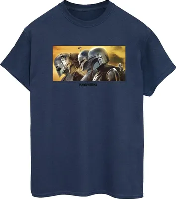 Produktbild von Star Wars - "The Mandalorian" T-Shirt für Damen BI45934 (L) (Marineblau)