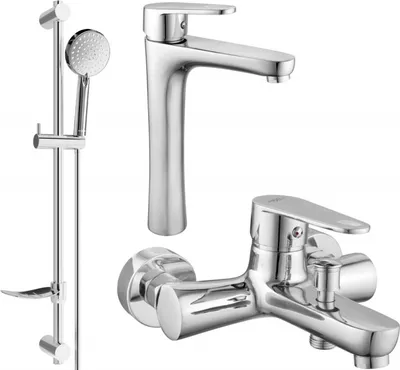 Produktbild von Mexen Kama DF75 Badewannenset, Chrom - 72513DF75-00