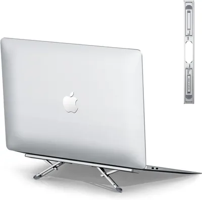 Produktbild von Faltbare Laptopstaender, Ergonomische Hohe, fuer 10-15.6 Zoll Notebooks, Verstellbarer Winkel, fuer Zuhause
