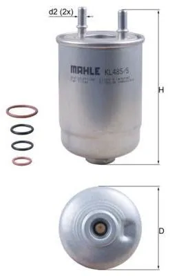 Obrázek produktu pro Palivový filtr KNECHT KL 485/5D