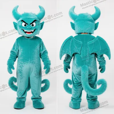 Immagine prodotto di Costume MASTICOT da diavolo in peluche turchese