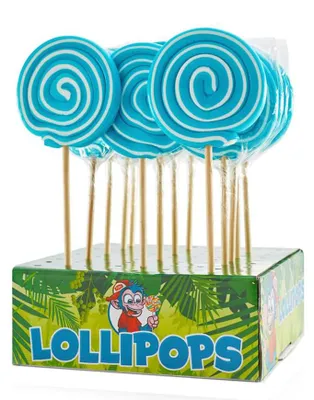 Productafbeelding van Felko Grote Spiraallollie Blauw - 20 stuks x 80 gram
