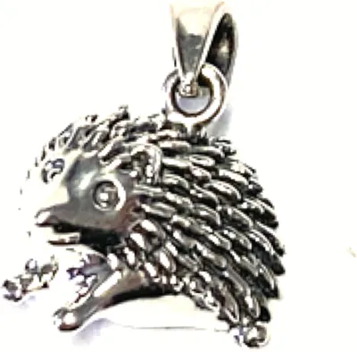 Produktbild von Anhänger 925 Silber geschwärzt kleiner Igel Kettenanhänger