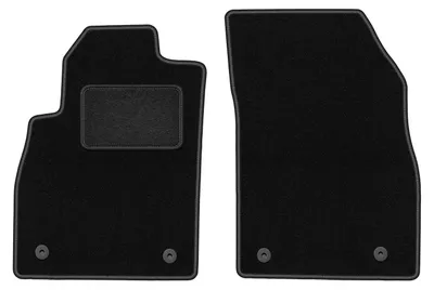 Obrázok produktu pre Predné Velúrové autokoberce Standard na mieru pre: Opel Astra J (2009-2015, hatchback, sedan, kombi, sportovní cestovní vůz) černé, sada 2 ks, s úchyty
