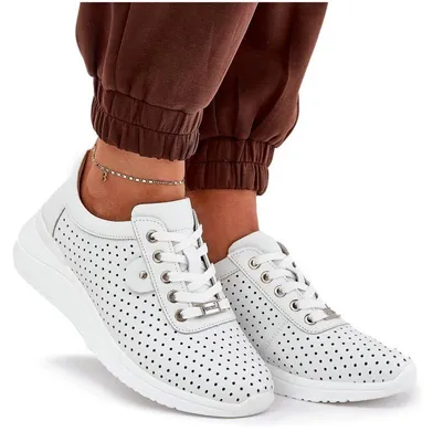 Produktbild von Damen Leder Sportschuhe Vinceza 79532 Weiß 38