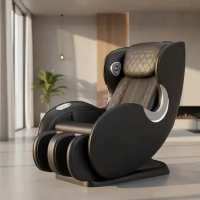 Produktbild von NRG Wellness Massage Sofa 2D – Zero Gravity – Schwarz - Shiatsu