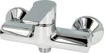 Produktbild von tecuro K15 DESIGN Wand - Spültischarmatur, glanzverchromt, ohne Auslauf