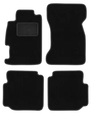 Image de Tapis de sol en moquette pour Rover 600/ 618 / 620 / 623 1993-1999 (berline) – jeu 4 pièces, noirs, sur mesure – Wielganizator LUX