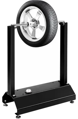 Produktbild von LUXTOM | Auswuchtbock für Motorradräder, 10–28″,  Auswuchtgerät mit verstellbaren Kegeln, Reifenwuchtmaschine, Zentrierständer, Wuchtmaschine Motorradreifen, Felgenauswuchtmaschine, 40,5x22x51cm