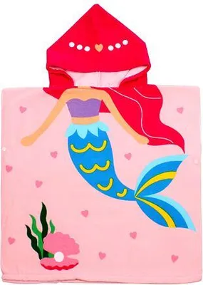 Productafbeelding van Redhead Mermaid strandponcho voor kinderen