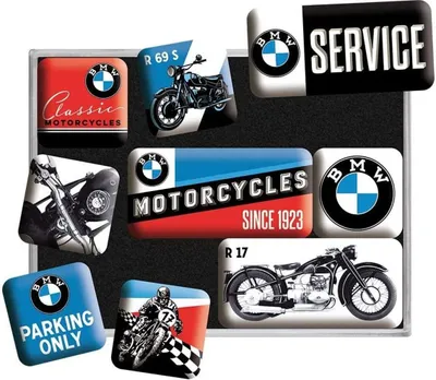 Produktbild von Nostalgic-Art - 9tlg. Magnetset - BMW Motorcycles