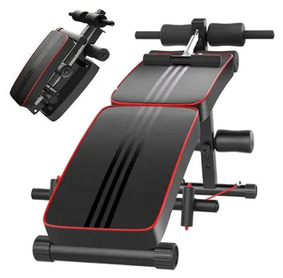 Immagine prodotto di Panche multifunzionali per addominali, panche pieghevoli, attrezzature per esercizi addominali, attrezzature per l'allenamento in palestra, panche per il bodybuilding maschile