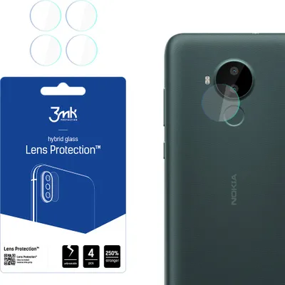 Produktbild von 3mk Hybridglas Lens Protection für Nokia C30 Kamera Objektiv Kameralinse 0,16mm 6H (4 Stück)